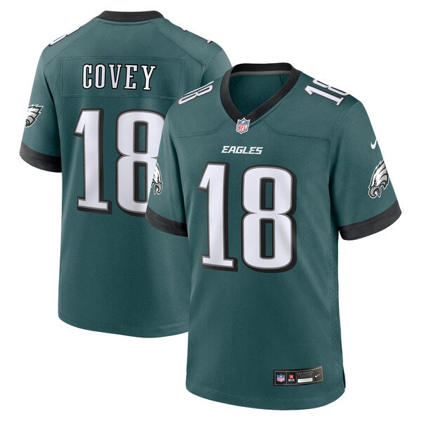 Britain Covey Philadelphia Eagles Nike Team Game Jersey - Midnight Green - Image 2