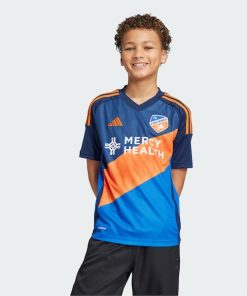 Alternative view of FC Cincinnati adidas Youth 2025 Orange and Blue Legacy Kit Replica Jersey - Blue
