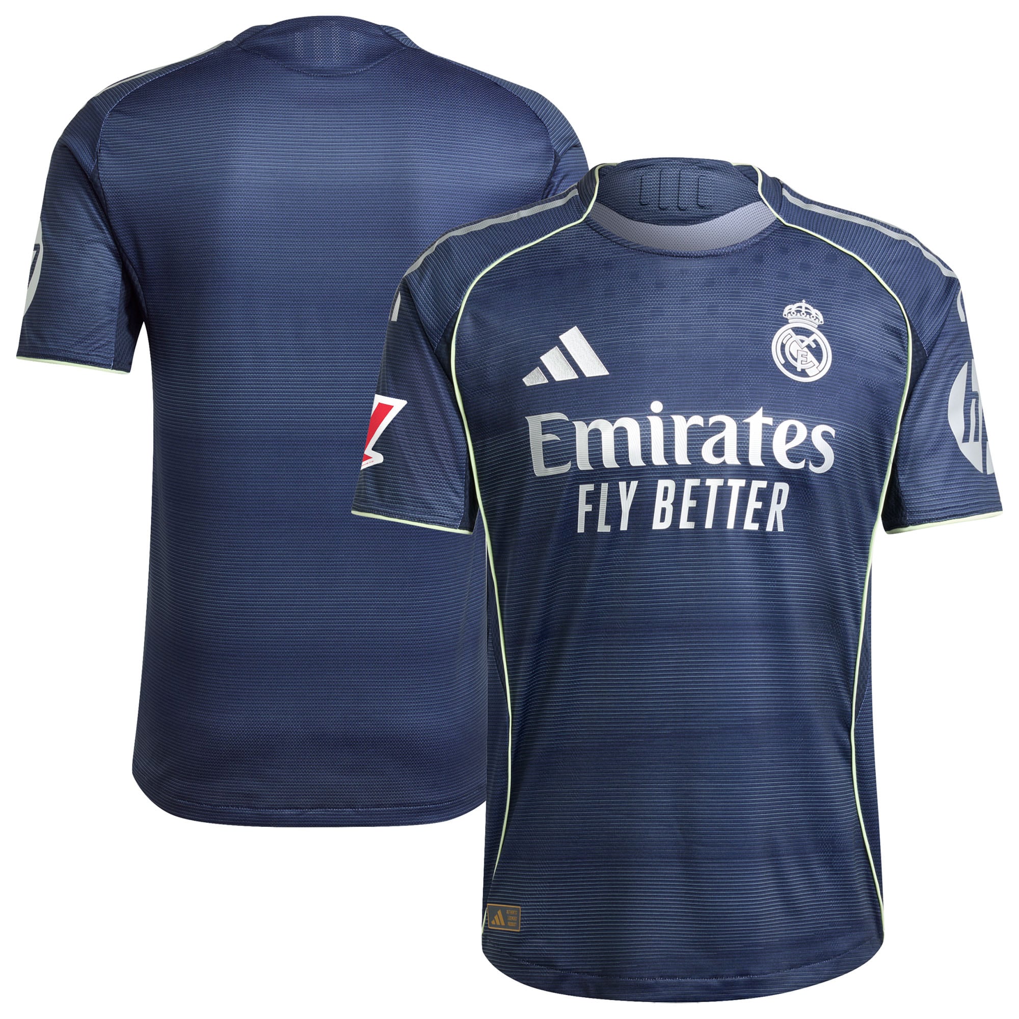 Los Merengues adidas 2025/26 Home Authentic Jersey - White/Blue - Image 5