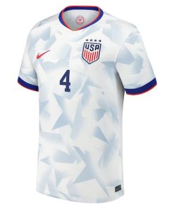 Alternative view of Naomi Girma USMNT Nike 2025 Home Replica Player Jersey - White