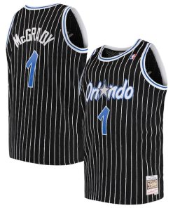 Alternative view of Tracy McGrady Orlando Magic 2003/04 Big & Tall Hardwood Classics Swingman Jersey - Black/Blue