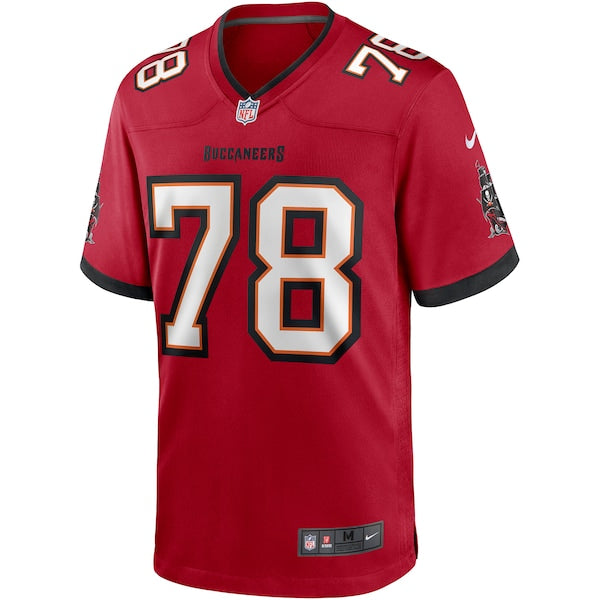 Tristan Wirfs Tampa Bay Buccaneers Nike Player Game Jersey - Red/Orange - Image 3