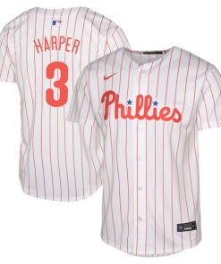 Bryce Harper Philadelphia Phillies Youth Limited Player Jersey - White/Cream/Light Blue