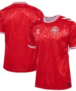 Denmark National Team 2024 Home Replica Jersey - Red/White