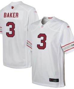 Alternative view of Budda Baker Arizona Cardinals Nike Youth Game Jersey - White/Black/Cardinal