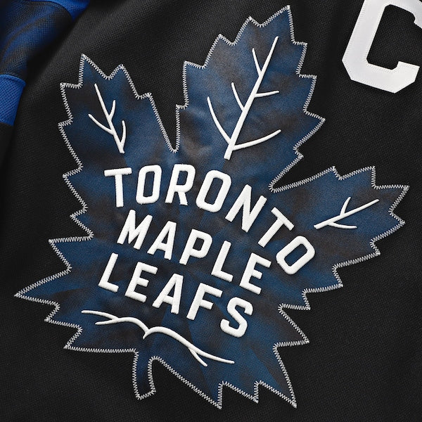Mitch Marner Toronto Maple Leafs Alternate Premium Jersey - Black/Blue - Image 8