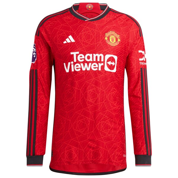 Shola Shoretire Manchester United adidas Long Sleeve Authentic Player Jersey?ยจC Red - Image 2