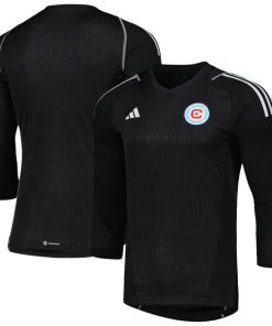 Chicago Fire adidas 2024 Goalkeeper Long Sleeve Replica Jersey - Black