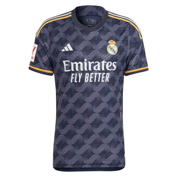 Eduardo Camavinga Los Merengues adidas 2023/24 Away Authentic Player Jersey - Navy/White - Image 4