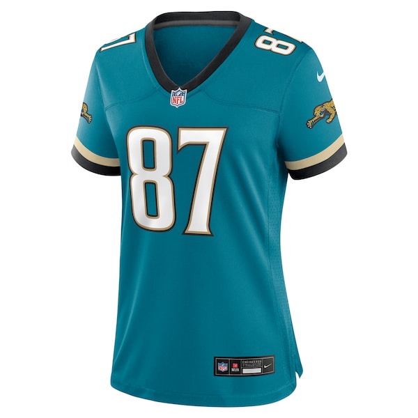 Keenan McCardell Jacksonville Jaguars Nike Women's Prowler Throwback Retired Player Game Jersey - Teal - Image 2