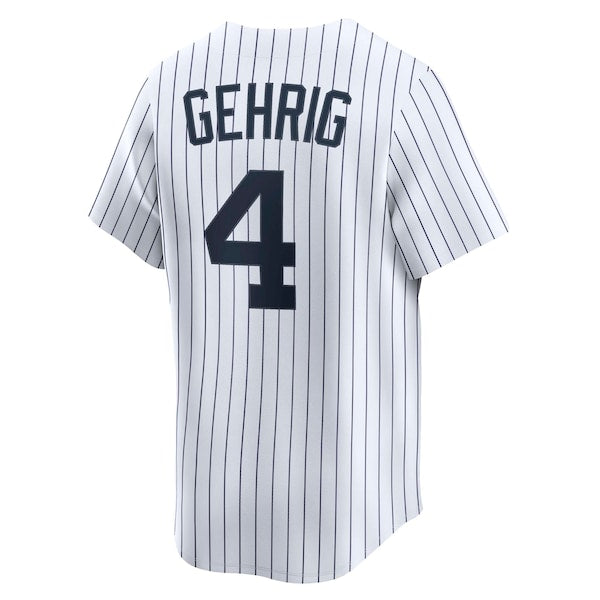 Lou Gehrig New York Yankees Nike Throwback Cooperstown Collection Limited Jersey - White - Image 4