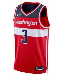 Alternative view of CJ McCollum Washington Wizards Nike Unisex Swingman Player Jersey - Icon Edition - Red