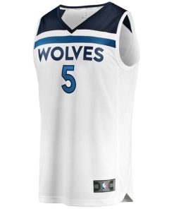 Alternative view of Anthony Edwards Minnesota Timberwolves  Youth Fast Break Replica Player Jersey - Association Edition - White