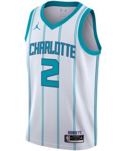 Alternative view of LaMelo Ball Charlotte Hornets Jordan Brand 2020/21 Swingman Player Jersey - Association Edition - White