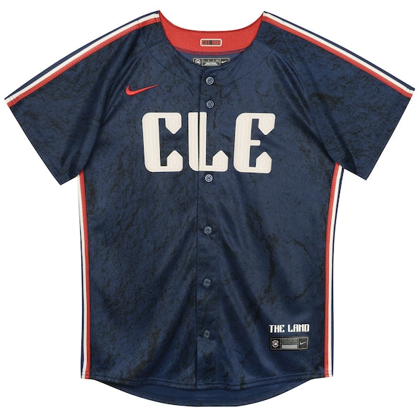Shane Bieber Cleveland Guardians Nike Preschool 2024 City Connect Limited Jersey - Navy - Image 2