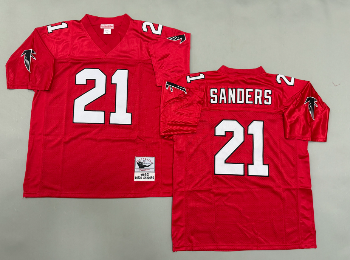 Deion Sanders Atlanta Falcons Authentic Throwback Retired Player Jersey