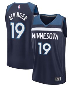 Joan Beringer Minnesota Timberwolves  2025 NBA Draft First Round Pick Fast Break Replica Jersey - Icon Edition - Navy