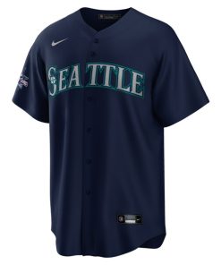 Alternative view of Seattle Mariners Nike 2025 MLB All-Star Game Away Replica Jersey - Navy
