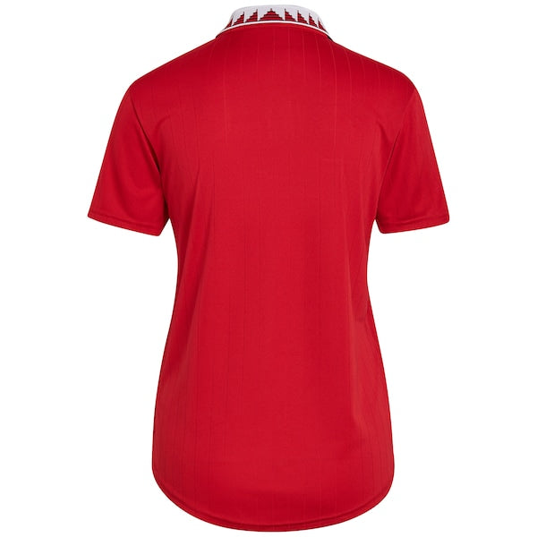Manchester United adidas Women's 2022/23 Home Replica Blank Jersey - Red - Image 3