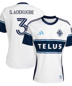 Samuel Adekugbe Vancouver Whitecaps FC adidas 2025 The Peak Replica Player Jersey - White