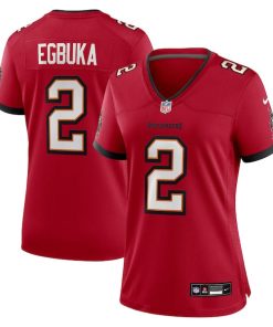 Emeka Egbuka  Tampa Bay Buccaneers Nike Women's Team  Game Jersey - Red/White/Creamsicle