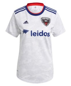 Alternative view of Edison Flores D.C. United adidas Women's 2021 The Marble Replica Player Jersey - White