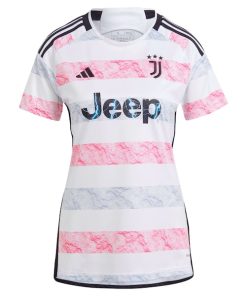 Alternative view of Du?an Vlahovi? Juventus adidas Women's 2023/24 Away Replica Jersey - White