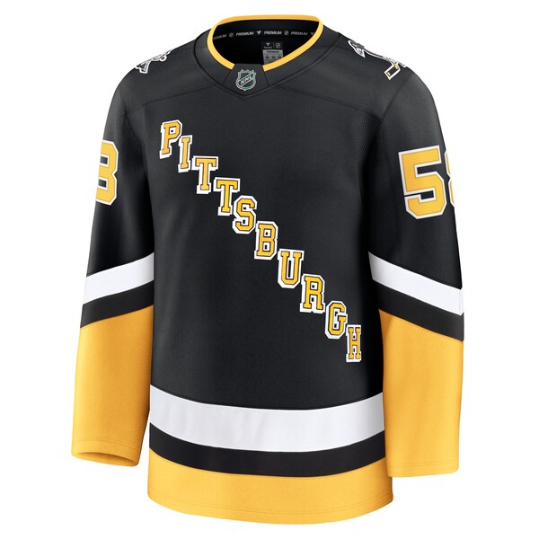 Kris Letang Pittsburgh Penguins Alternate Premium Jersey - Black - Image 4