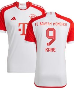 Harry Kane Bayern Munich adidas 2023/24 Home Replica Player Jersey - White/Green