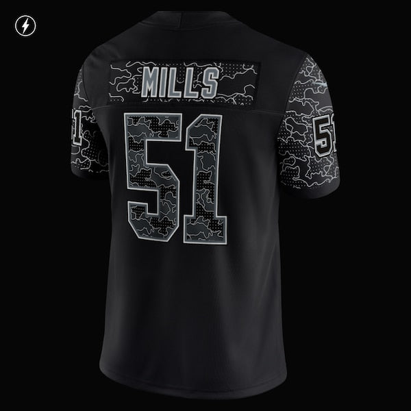 Sam Mills Carolina Panthers Nike Retired Player RFLCTV Limited Jersey - Black - Image 6