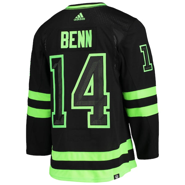 Jamie Benn Dallas Stars adidas Alternate Primegreen Authentic Player Jersey - Black/Kelly Green - Image 4