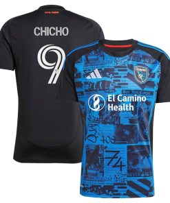 Cristian Arango San Jose Earthquakes adidas 2025 Headliner Replica Player Jersey - Black