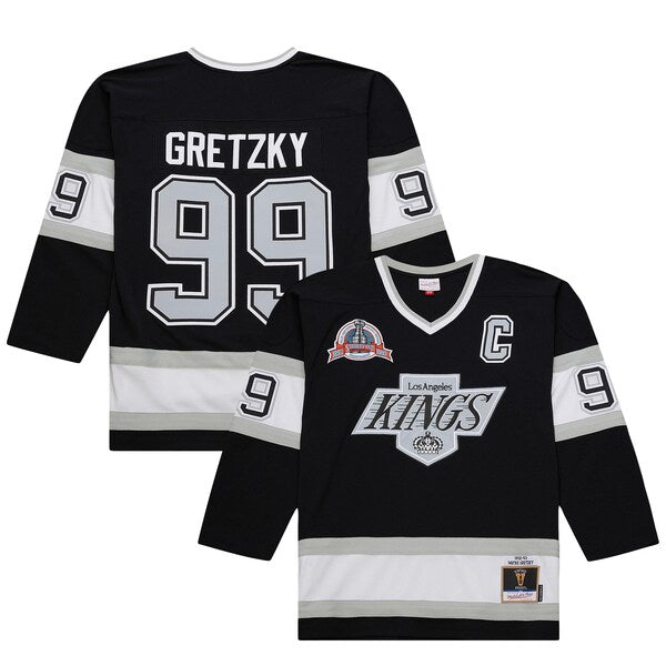 Wayne Gretzky Los Angeles Kings Big & Tall 1992/93 Blue Line 2.0 Jersey - Black - Image 2