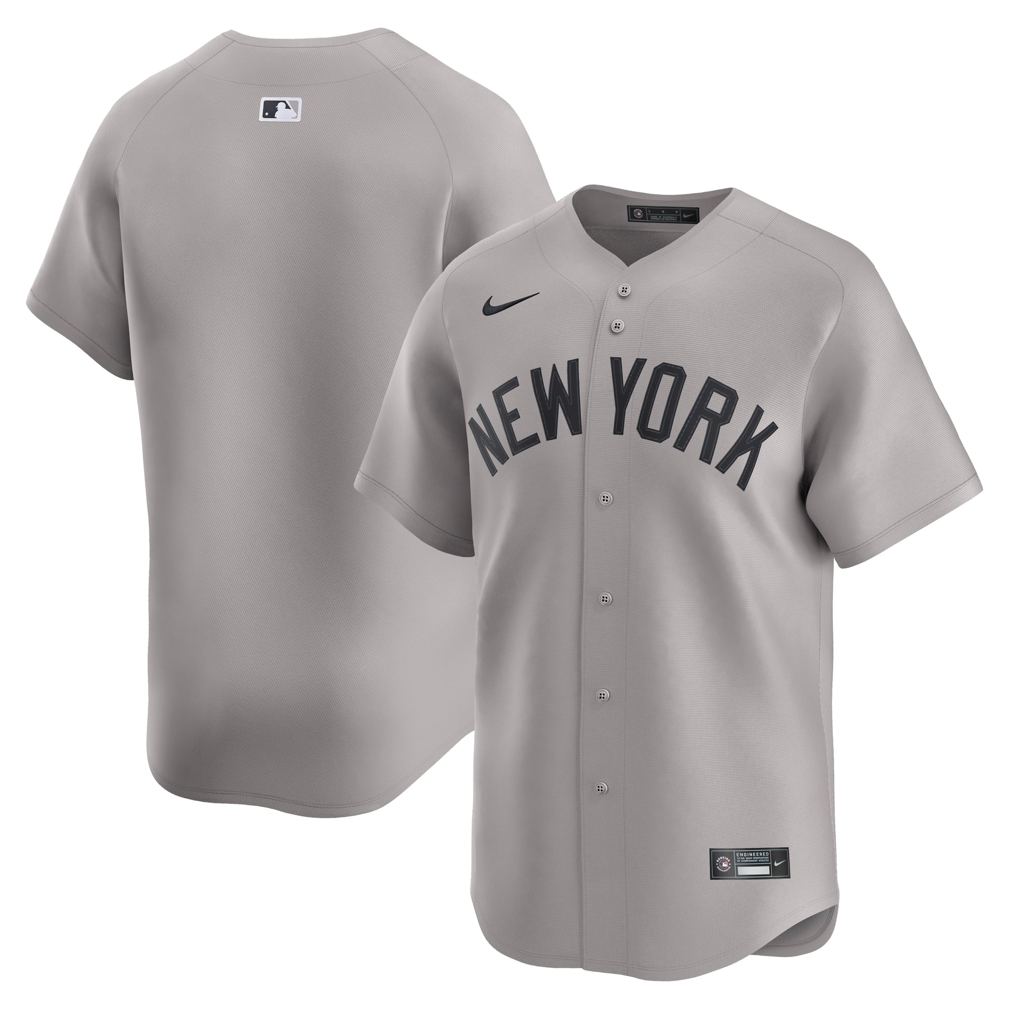 New York Yankees Nike Alternate Limited Jersey - Navy/Gray - Image 6