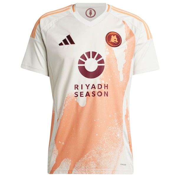 AS Roma adidas 2024/25 Away Replica Jersey - White - Image 4