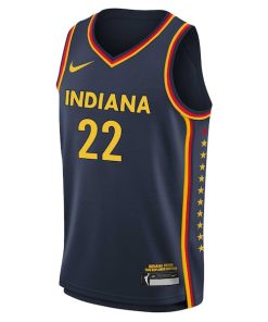 Alternative view of Caitlin Clark Indiana Fever Nike 2024 WNBA Draft Explorer Edition Victory Player Jersey - Navy
