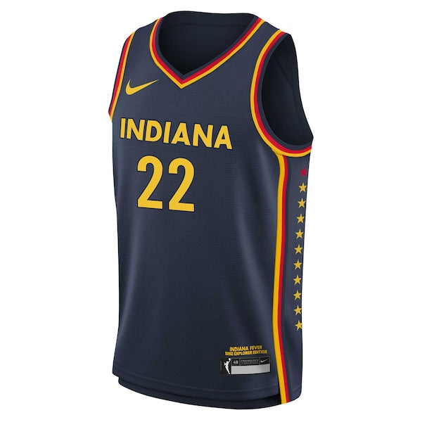 Caitlin Clark Indiana Fever Nike Youth 2024 WNBA Draft Explorer Edition Victory Player Jersey - Navy - Image 2