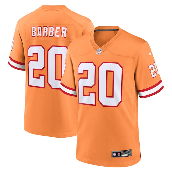 Ronde Barber Tampa Bay Buccaneers Nike Throwback Game Jersey - Orange/Red - Image 2