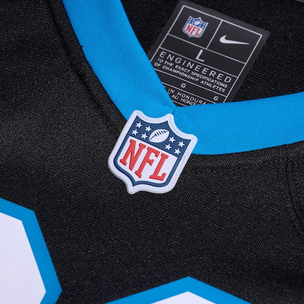 Trevin Wallace Carolina Panthers Nike Game Jersey - Black - Image 5