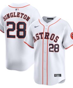 Jon Singleton Houston Astros Nike Home Limited Player Jersey - White