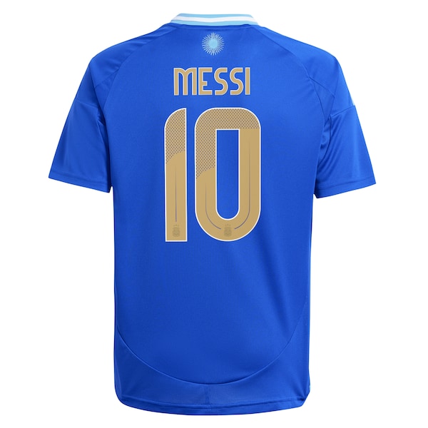 Lionel Messi Argentina National Team adidas Youth 2024 Away Replica Player Jersey - Blue/White - Image 4
