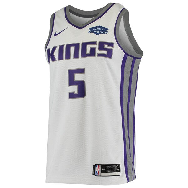 De'Aaron Fox Sacramento Kings Nike Swingman Player Jersey - Association Edition - White - Image 2