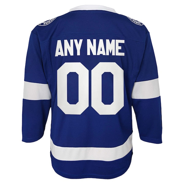 Tampa Bay Lightning Youth Replica Custom Jersey - Blue - Image 3
