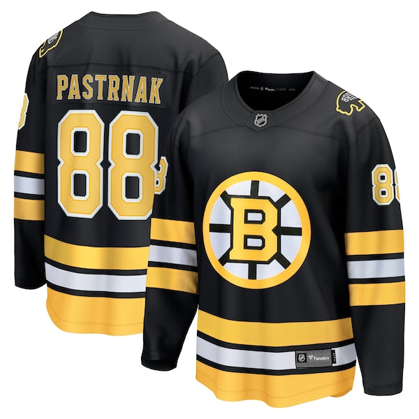 David Pastrnak Boston Bruins Home Breakaway Player Jersey - Black