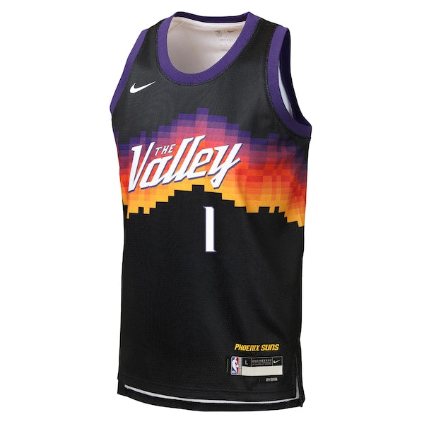 Devin Booker Phoenix Suns Nike Youth 2025/26 City Edition Swingman Jersey - Black - Image 2