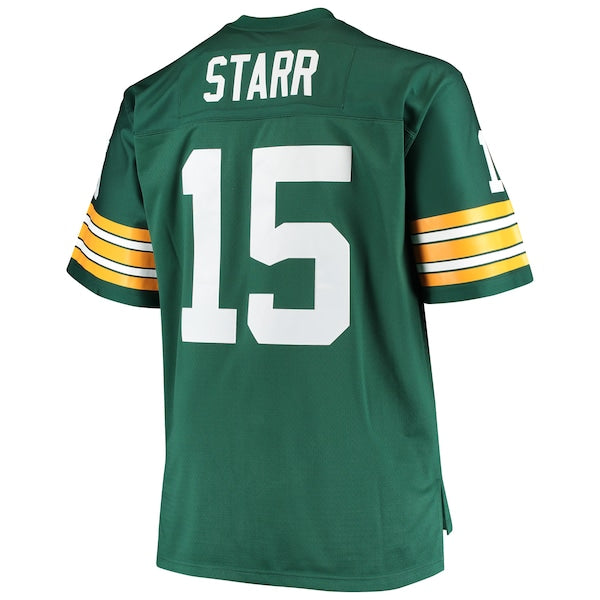 Bart Starr Green Bay Packers Big & Tall 1968 Retired Player Replica Jersey - Green - Image 3