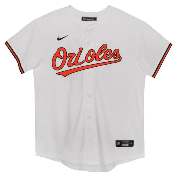 Adley Rutschman Baltimore Orioles Nike Preschool Home Game Jersey - White - Image 2