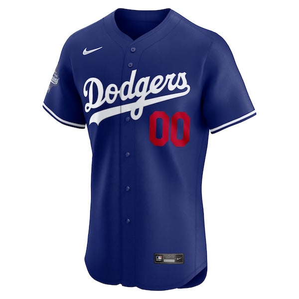 Los Angeles Dodgers Nike 2025 World Series Champions Alternate? Elite Custom Jersey - Royal/Cream - Image 4