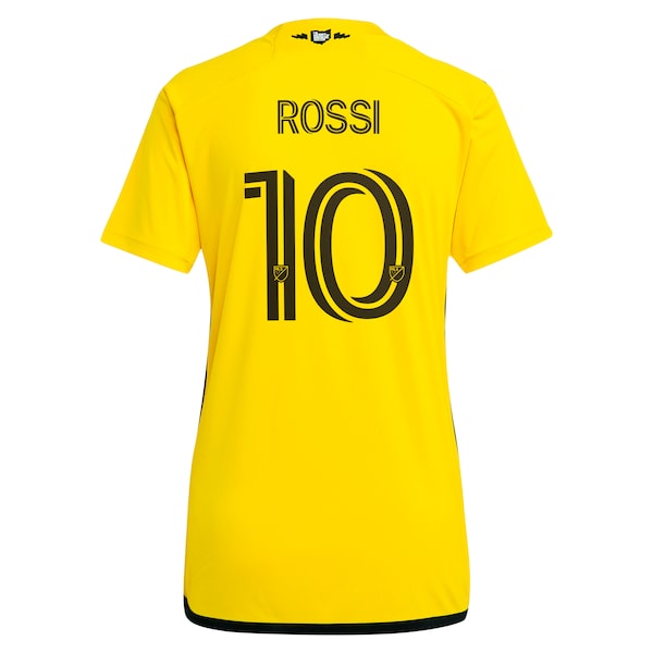 Diego Rossi Columbus Crew adidas Women's 2024 The Home Kit Replica Player Jersey - Yellow - Image 3