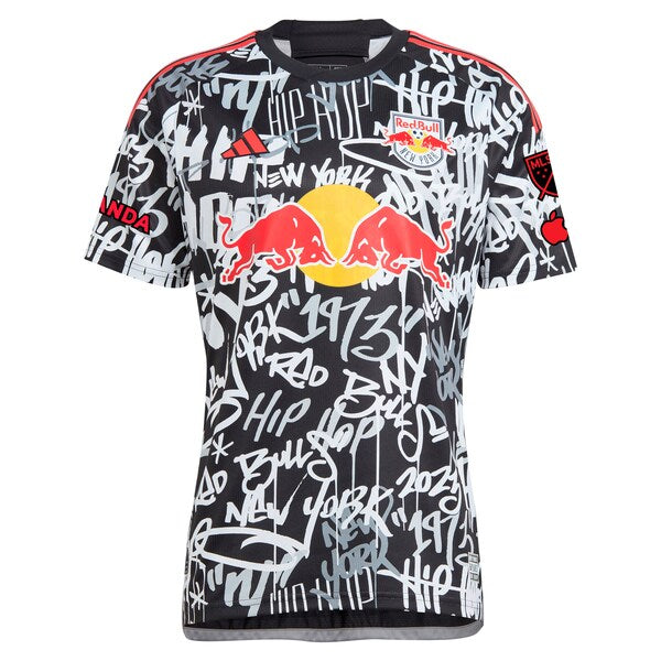 Luquinhas New York Red Bulls adidas 2024 Freestyle Authentic Player Jersey - Black - Image 2